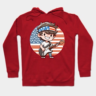 A Whimsical Tribute to American Culture in Cartoon Style T-Shirt Hoodie